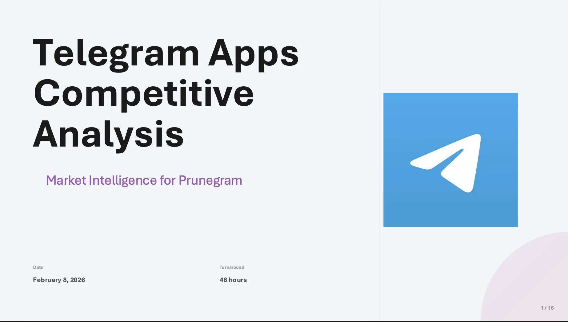 Deep Market research